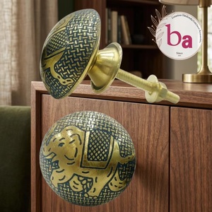 Brass Elephant Furniture Knob and Handle Modern Design Durable for Home Office Drawer Cabinet Handles - Product Image 1