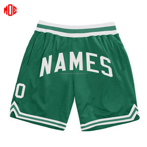 Pantalones cortos de baloncesto sólidos de verano personalizados de alta calidad para hombre, malla de doble capa para transpirabilidad, tejido, patrón sólido, calle principal - Product Image 6