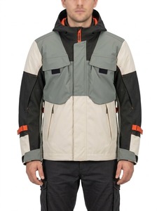 Chaqueta Técnica con Capucha para Hombre, Resistente al Viento, para Otoño, Trabajo al Aire Libre, con Cierre, Estilo Parka - Product Image 2