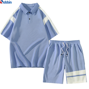 Conjunto Corto Personalizado para Hombre, Camisetas Polo Holgadas de Verano de Alta Calidad, Traje Deportivo Informal con Parches, Conjunto Deportivo para Correr de Manga Corta - Product Image 5