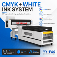 Impresora DTF de 60 cm de Fábrica YONGYUAN con 6 Cabezales I3200, Agitador de Polvo y Secador, Suministro OEM B2B para Empresas de Impresión