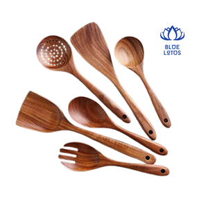 ชุดช้อนไม้ขายดี - อุปกรณ์ทำครัวด้ามยาวสำหรับคน ตัก และอื่นๆ - รับผลิตแบบ OEM - Product Image 1