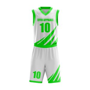Uniformes de Baloncesto Deportivos al por Mayor, Conjuntos Personalizados con Logotipo Impreso, Calidad Premium, 100% Poliéster, Secado Rápido - Product Image 5
