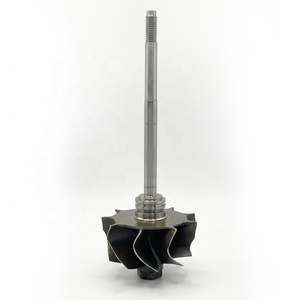 Rueda y Eje de Turbina para Turbocompresor GT2860R, 46.95/53.66mm, 9 Aspas, Rodamiento de Bolas GMN, para Reparación o Reemplazo - Product Image 3