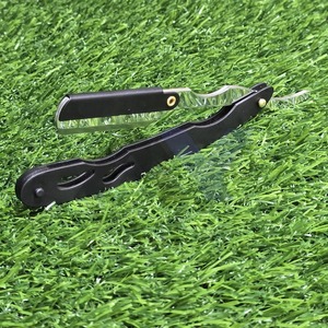 High Quality Stainless Steel Black Silver Barber <b>Swing</b> Lock Razor <b>Single</b> Edge Blade Face Shaving Tool for Men Salon Grooming - Product Image 6