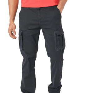 New Straight Fit Midweight Canvas Workwear StyleLatest Design Oem Material Men's <b>black</b> Cargo <b>Pants</b> zipper Fly - Product Image 1