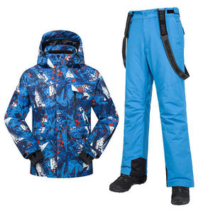 Custom Men’s <b>Ski</b> Suit Waterproof Windproof Insulated Snowboard <b>Ski</b> <b>Jacket</b> and Bib Pants Winter Sportswear OEM ODM Wholesale - Product Image 1