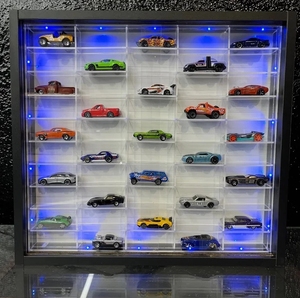<span class=keywords><strong>Coches</strong></span> de Juguete de Alta Calidad Personalizados de Acrílico Estilo 24, Apilables, de Metal Fundido a Presión, Escala 1:64, con Caja de Exhibición Transparente - Product Image 4
