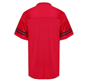 New Design Football Jersey Men's Short Sleeve Breathable Mesh Sport Top 100% Polyester Adult Unisex All Seasons Custom Printed - Product Image 3