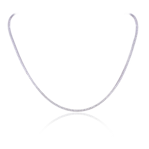 Collier tennis tendance pour femme Ivaan Jewels, diamant naturel brillant, bijoux fins, cadeau de mariage ou d'anniversaire, or blanc 18 carats - Product Image 2