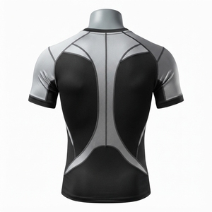 T-shirt de compression à manches courtes pour homme, style Bape, vêtements de sport, fitness, athlétisme - Product Image 4