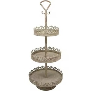 Support à gâteau en métal pour la décoration de la maison, plateau de présentation de desserts, plateau à cupcakes, décoration de table de fête - Product Image 5