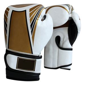 Gants de boxe en cuir PU imperméable avec logo personnalisé, pour entraînement de sparring Muay Thai adulte, 10oz 16oz, à lacets et fermeture auto-agrippante au poignet - Product Image 5