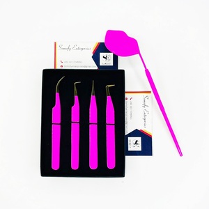 Ensemble de pinces à cils antistatiques durables en acier inoxydable Somofy Enterprises, outils de précision 45/75/90, pointe lisse, boîte de 10 mm - Product Image 6