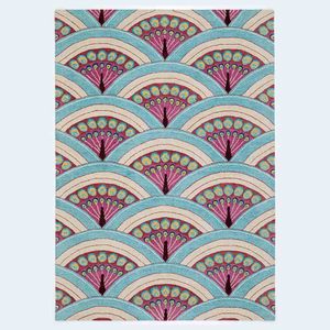 Ensemble de tapis contemporains modernes en laine organique tuftés à la main, motif galet, pour la maison, la chambre, l'extérieur, lavables et pour la cuisine, le pique-nique - Product Image 1