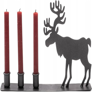 Living Room Decoration Candle <b>Holder</b> Table Decoration <b>Black</b> Iron Mose Christmas Tea Light <b>Holder</b> Candle <b>Holder</b> - Product Image 4