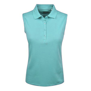 New design <b>sleeve</b> less <b>polo</b> shirt premium Quality <b>women's</b> <b>polo</b> shirt Embroidered Logo <b>women's</b> solid color <b>polo</b> shirt From BD - Product Image 3
