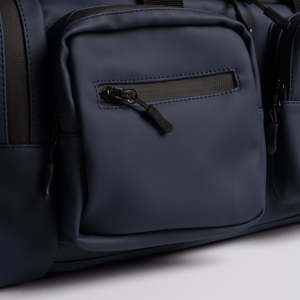 Unisex Navy Nylon Gym Duffel <b>Bag</b> 20-<b>30L</b> Zipper Closure Casual Durable Fitness <b>Bag</b> with Soft Handle - Product Image 4