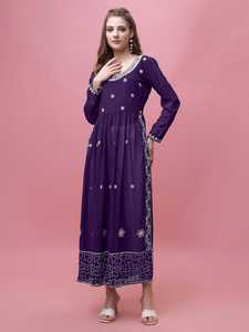 Colecciones de Kurtis de Georgette de la marca WEthanic para uso casual y Kurtis con bordados de diseñador para festivales, Kurtis elegantes. - Product Image 2