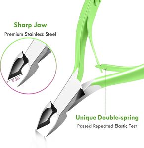 Coupe-cuticules en acier inoxydable, pousse-cuticules, coupe-ongles 3-en-1, ensemble d'outils de manucure et pédicure pour les ongles des mains/des pieds, peaux mortes - Product Image 4