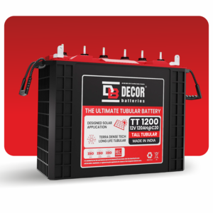 DECOR Batería Tubular Solar de Ciclo Profundo de Plomo-Ácido 12V 120AH para Sistema de Almacenamiento de Energía con Inversor para Herramientas Eléctricas Domésticas, 1800 Ciclos - Product Image 1
