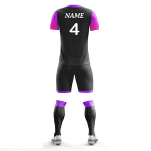 Tenue de football et de rugby pour hommes et enfants, 100 % polyester, séchage rapide, impression par sublimation intégrale, pour équipes adultes - Product Image 3