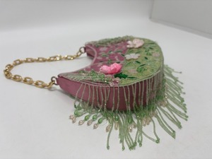 Metal <b>Beaded</b> Embroidered Waterproof <b>Purses</b> with Handcrafted Chain Detailing 7 Inch for Fashion Gifting Parties Weddings - Product Image 4