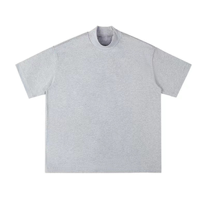 T-shirt Homme Col Rond Coupe Ample Manches Courtes Style Hip-Hop Respirant Écologique en Jersey Lourd 240g - Product Image 5