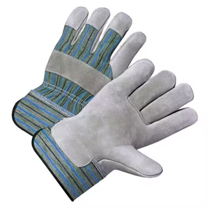 Gants de travail en cuir de vachette pleine fleur de qualité supérieure pour monteurs canadiens, certifiés CE, antistatiques et de sécurité - Product Image 4