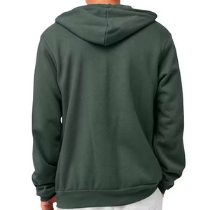 Nouveau Mockup de Sweat à Capuche Zippé pour Homme en Polaire, Couleur Jaune Moutarde Unie, Style Décontracté, pour Marques de Vêtements - Product Image 6