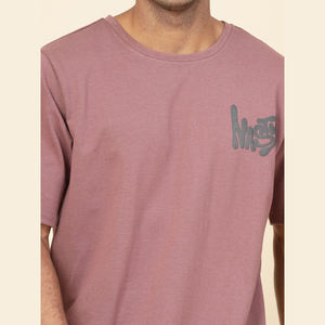 Nueva Camiseta de Verano para Hombre, Estilo Oversize, con Estampado en Serigrafía, Antiarrugas, Logotipo Frontal Personalizado, Venta al Por Mayor, Mezcla de Algodón y Poliéster - Product Image 1