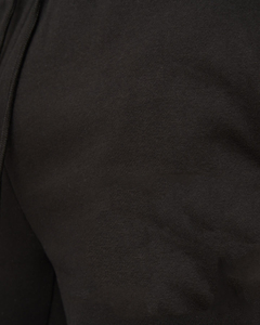 Pantalones Deportivos Negros para Hombre, de Color Sólido, Cintura Elástica, Casuales, con Bolsillos Laterales, Pantalones de Algodón de Punto de Peso Medio, para Otoño - Product Image 4