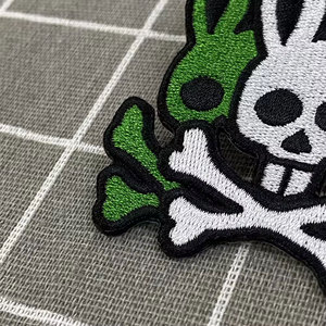 Wholesale Eco-Friendly <b>Sew</b>-<b>On</b> Embroidery Logo <b>Patch</b> Beads Sequins Custom Sizes Canvas Fabric Heat Cut Border <b>Patches</b> - Product Image 5