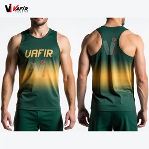 Uniformes de Atletismo Personalizados al por Mayor con Logotipo de Equipo, Camisetas de Maratón de Verano, Ropa de Práctica Ligera de Secado Rápido, Unisex para Adultos Vafir - Product Image 6