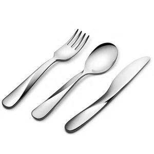 Unique And Different Design Flatware <b>Cutlery</b> Set Stainless Steel Silver Matte Polished With Rectangular Cutting Design Handle - Product Image 3