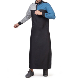 New Design <b>Men's</b> Autumn Thermal Plus Size Breathable Islamic Modest Eid Party Solid High Street Abaya Long Sleeve High-quality - Product Image 3