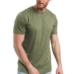 T-shirt en laine mérinos super fine pour homme – Couche de base, évacuant l'humidité, respirant, séchage rapide, anti-odeur, sans démangeaisons, grandes tailles américaines - Product Image 6