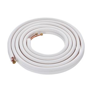 Set di tubi per climatizzazione e riscaldamento da 25FT, con tubi in rame da 1/4 e 3/8 pollici D.E. e isolamento a triplo strato in PU - Product Image 3