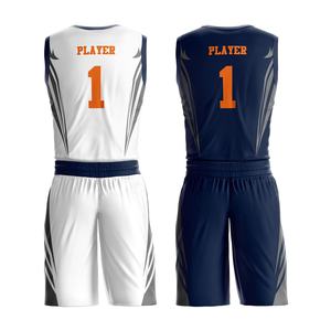 Maillot de basket-ball en maille double face personnalisé, uniformes réversibles à impression par sublimation - Product Image 6