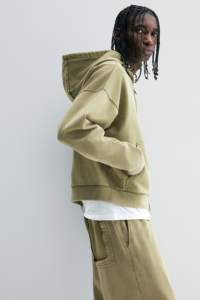 Sudaderas con Capucha Blancas al por Mayor para Hombre, Sudadera de Forro Polar Grueso, Sudadera con Capucha Personalizada con Bordado, Ropa Urbana - Product Image 2