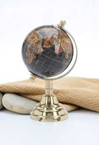 Globo Terráqueo Metálico con Base Dorada, Mapa de la Tierra Redondo con Luz, para Decoración de Interiores, Uso Adulto, Alta Calidad, Bajo Costo - Product Image 2