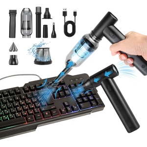 Juego de plumero de aire comprimido con motor sin escobillas de 250000RPM, batería de 1WmAh, aspirador de polvo inalámbrico portátil para teclado de PC - Product Image 1