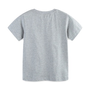 Camiseta de Manga Corta Casual con Cuello Redondo para Niños, Tejida, Estampada, 100% Algodón, Transpirable, Ecológica, Comprimida, Directo de Fábrica - Product Image 6