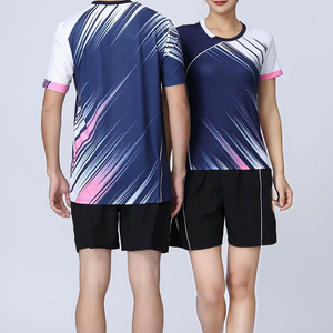 Conjunto de Uniforme de Tenis Personalizado para Hombre y Mujer, Sublimado, de Secado Rápido, Jersey y Pantalones Cortos de Bádminton para Entrenamiento Profesional en Equipo - Product Image 1