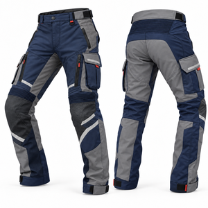 Pantalon de cyclisme pour adultes, imperméable, coupe-vent, respirant, anti-UV, pantalon de vélo pour l'extérieur avec protections en PU - Product Image 3