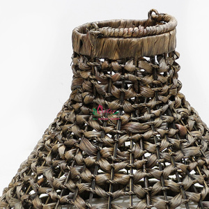 Artex Dong Thap Handmade <b>Boho</b> Pendant Light with Stylish Seagrass Weaving <b>Lampshade</b> for Bedroom & Living Room Direct Factory - Product Image 6