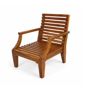 Sillón de Exterior de Madera de Teca Sólida de Primera Calidad, Silla de Jardín Moderna para Hotel, Villa, Resort, Fabricante de Muebles de Patio - Product Image 1