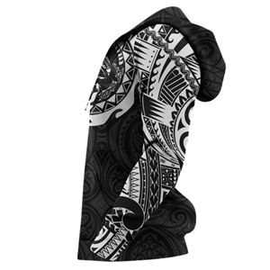 Sweat à capuche polynésien pour homme, personnalisé, à faible MOQ, imprimé 3D par sublimation, manches longues, streetwear, 100 % coton molletonné - Product Image 2