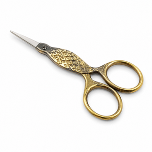 Ciseaux de couture multi-usages OEM à motif écailles de poisson dorées, lame en acier inoxydable, manche en métal, ciseaux de tailleur pour artisanat, tissu DIY - Product Image 3