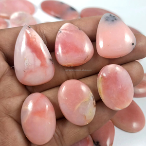 อัญมณีหลวมกึ่งมีค่ารักษาด้วยคริสตัลโอปอลอัญมณีหลวมธรรมชาติสีชมพูแบบแฮนด์เมดจำนวนมาก - Product Image 3